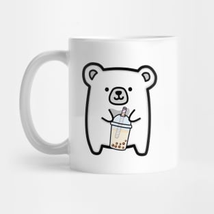 Baby Polar Bear Loves Boba Tea! Mug